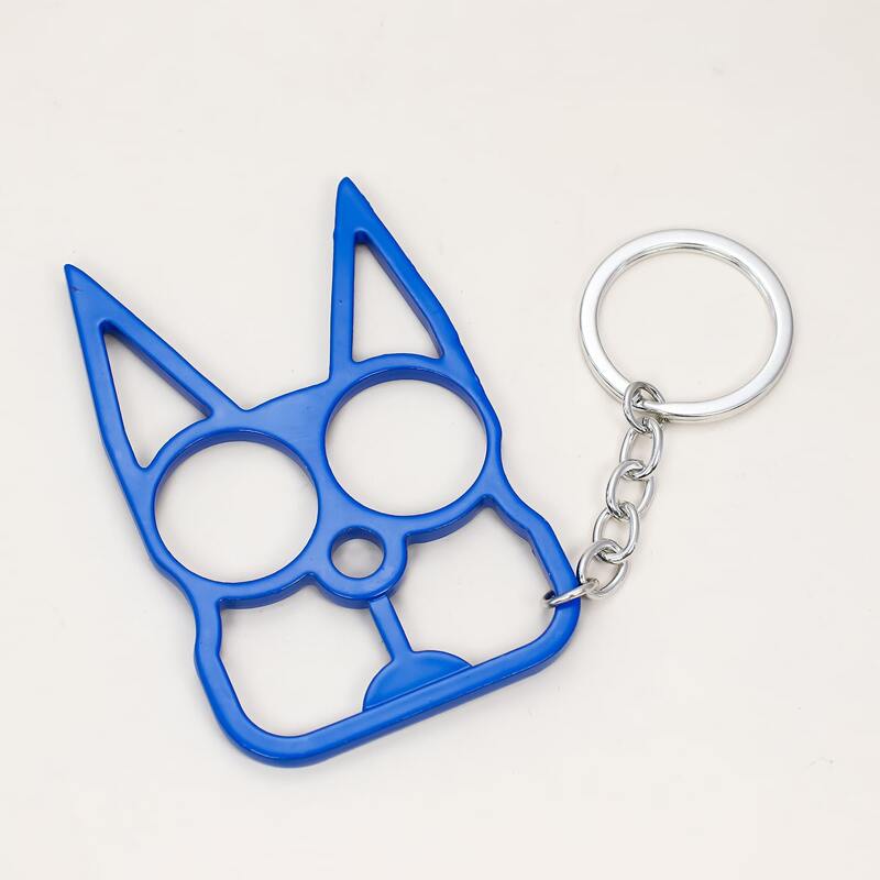 

Hollow Alloy Keychain, Blue