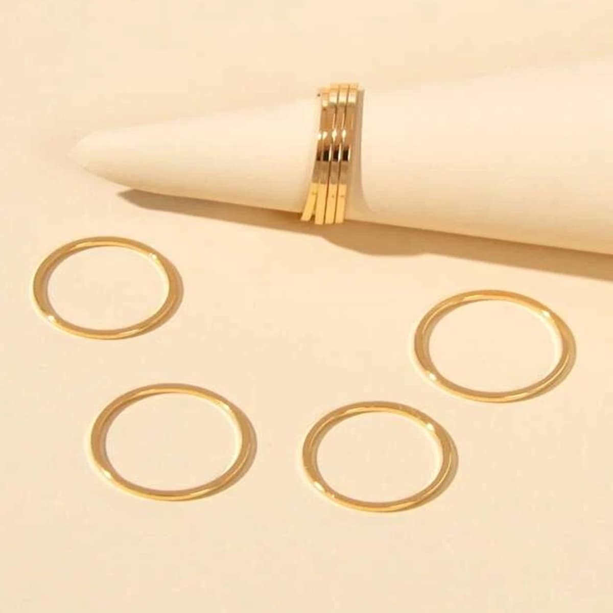 

8pcs Minimalist Ring, Gold