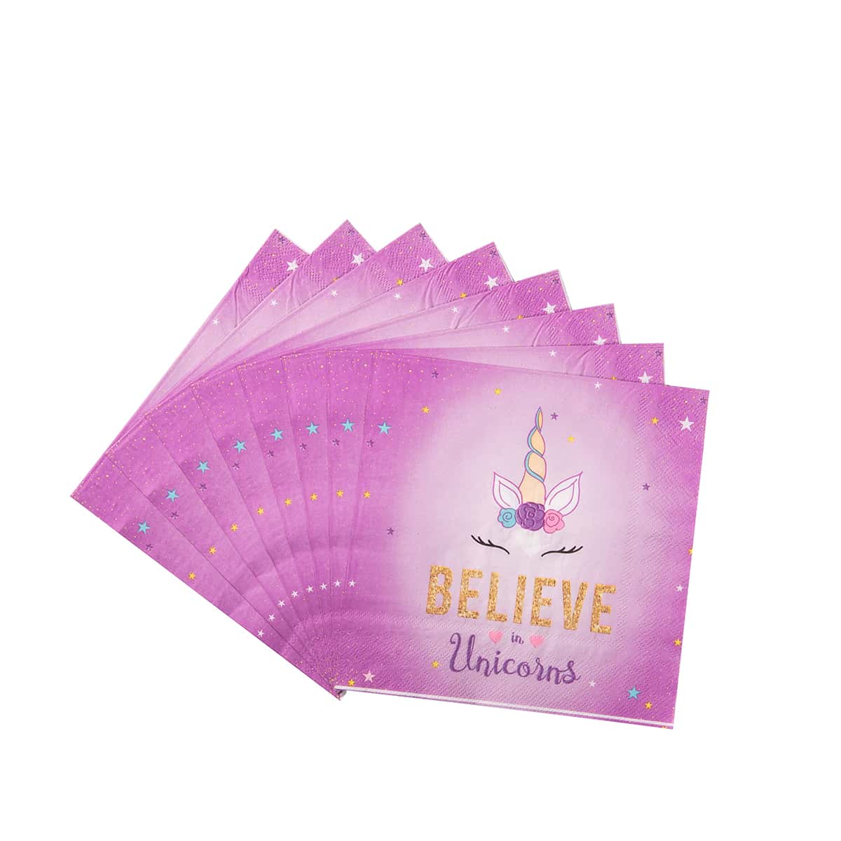 

20pcs Unicorn Print Paper Napkin, Multicolor