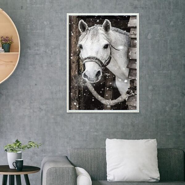 

Horse Print Diamond Painting Without Frame, Multicolor