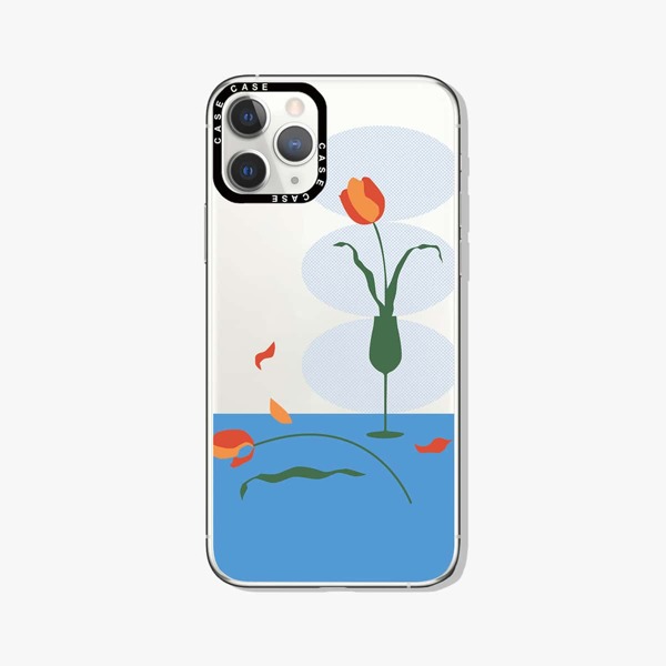 

Flower Painted Phone Case, Clear