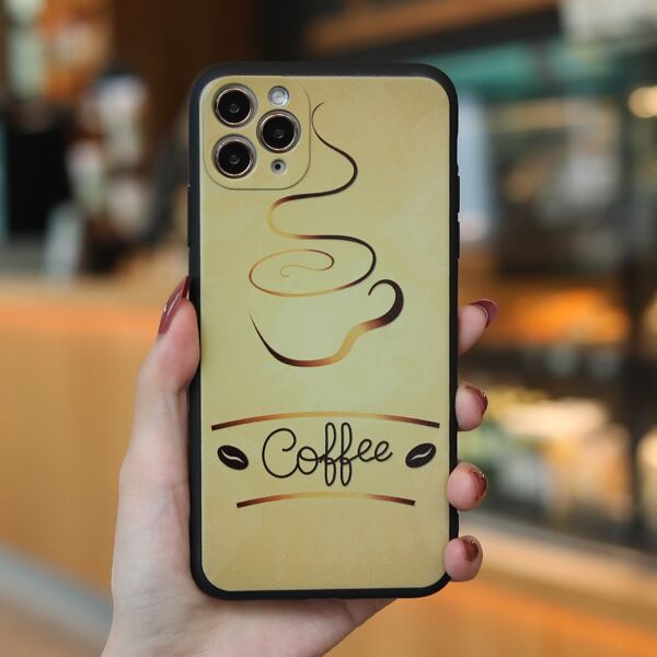 

Coffee Pattern Phone Case, Multicolor