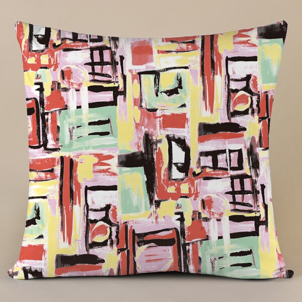 

Abstract Pattern Cushion Cover Without Filler, Multicolor