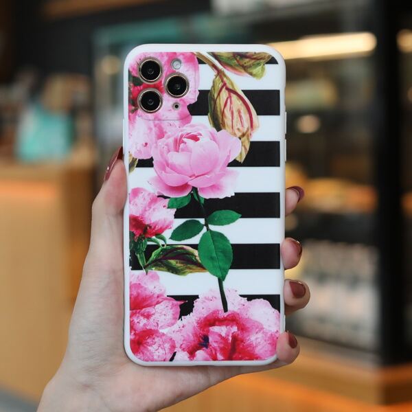 

Rose Pattern Phone Case, Multicolor