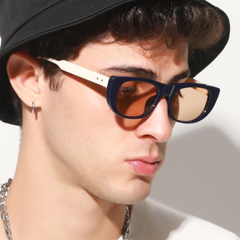 

Guys Acrylic Frame Sunglasses, Champagne