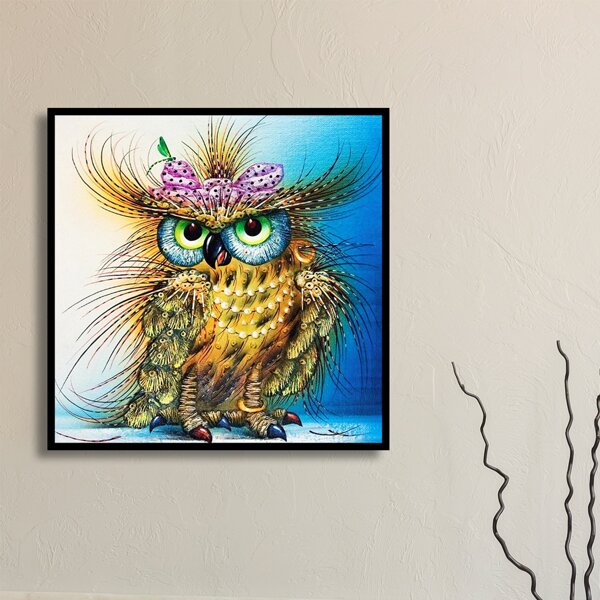 

Owl Print DIY Diamond Unframed Painting, Multicolor