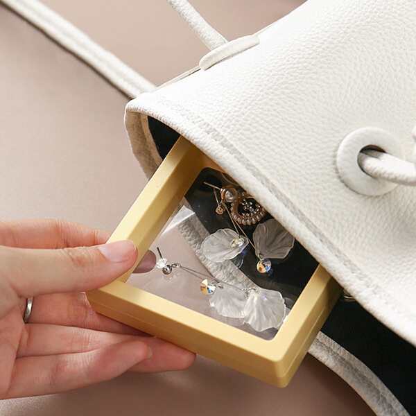 

1pc Anti-oxidation Jewelry Storage Box, Yellow