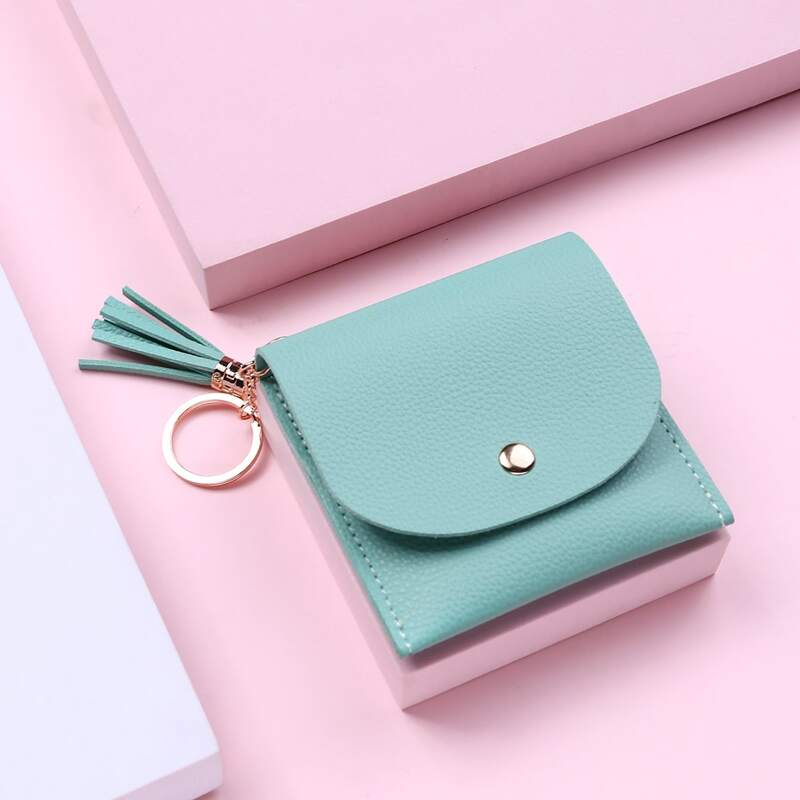 

Solid Card Holder, Mint green