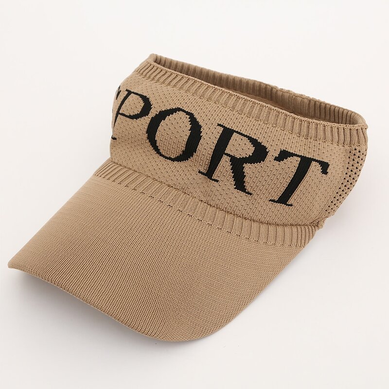 

Letter Graphic Visor Hat, Brown