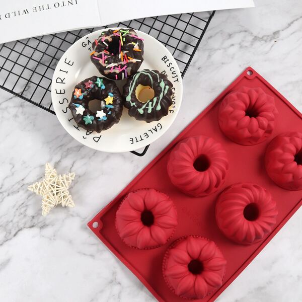 

1pc Random Color Donuts Mold, Multicolor