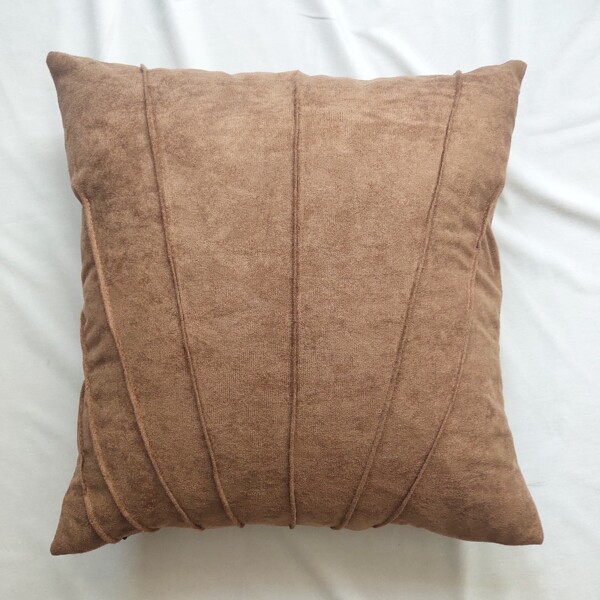 

Solid Color Cushion Cover Without Filler, Brown