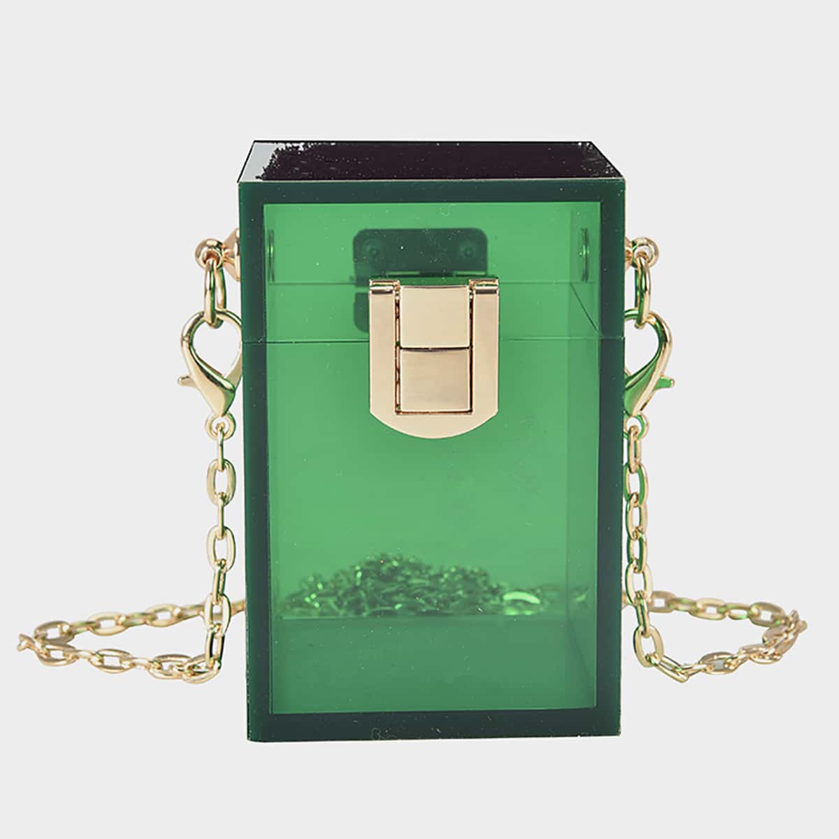 

Mini Chain Crossbody Bag, Green