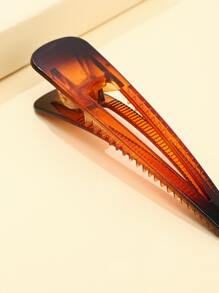 簡約髮夾 - 鏽棕色 - 查看 3