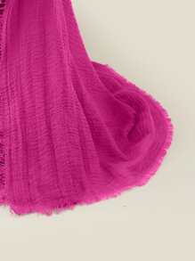 1 Stück Damen Hijab Reine Blasenstruktur Schal, Strandaccessoire geeignet für den täglichen Gebrauch, Strand, Sonnenschutz, weicher einfarbiger arabischer Kopftuch Winter Herbst für Frauen Abaya verschleierte Kleidung