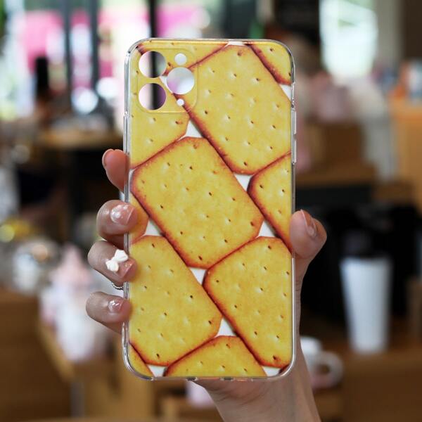 

Biscuits Pattern Phone Case, Yellow