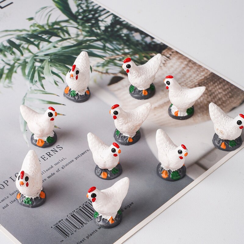 

10pcs Chick Art Decoration, Multicolor