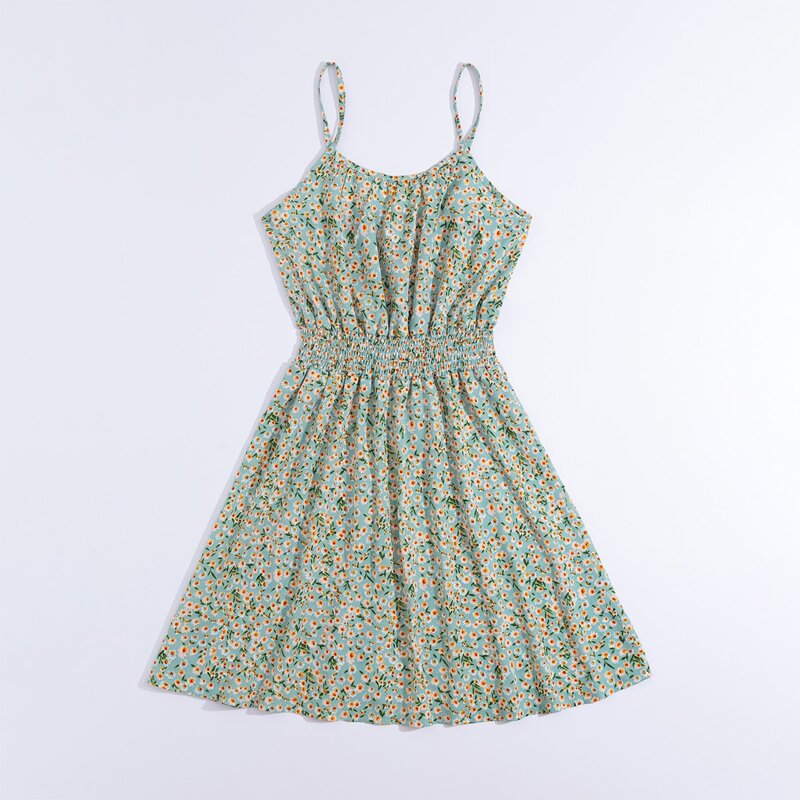 

Daisy Shirred Cami Dress, Multicolor