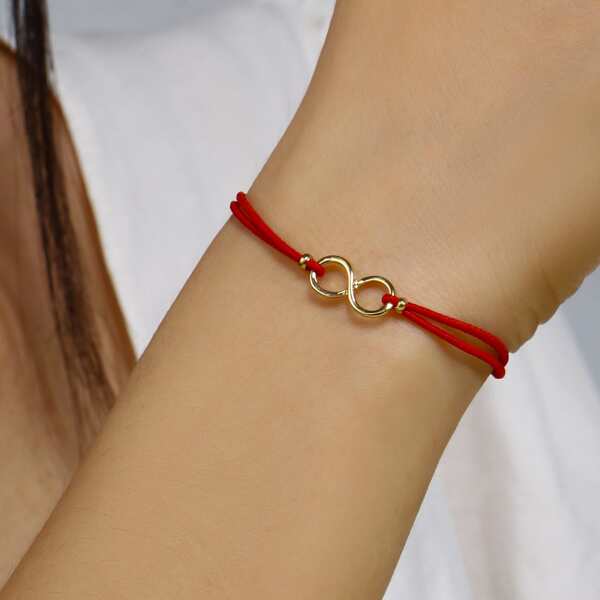 

Infinity Detail Bracelet, Red
