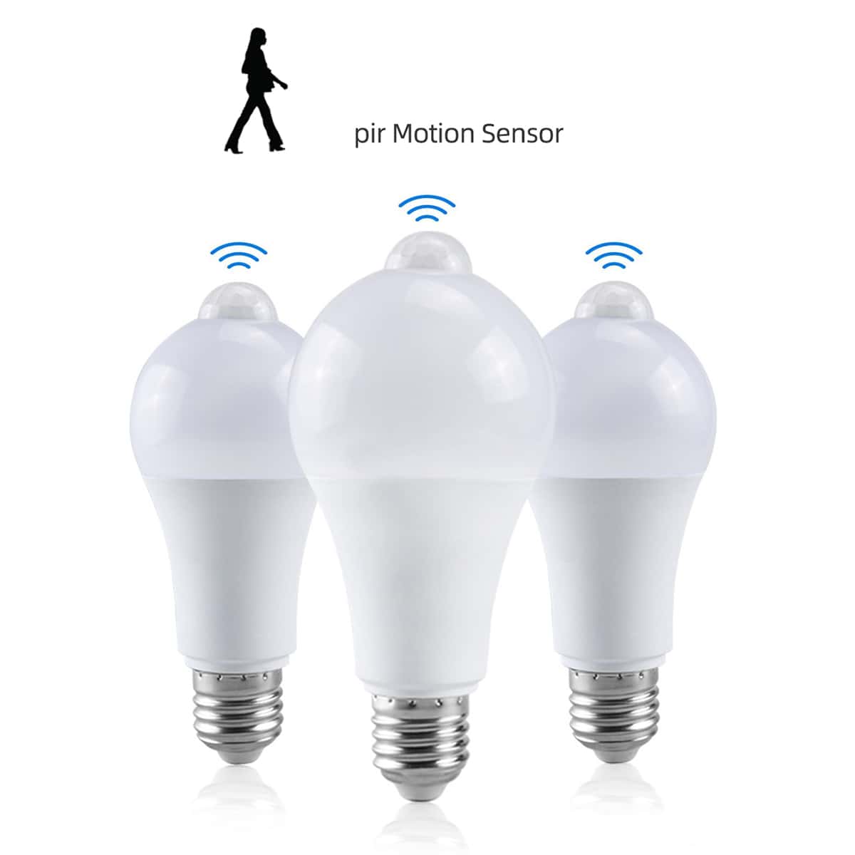

1pc Motion Sensor Led Light Bulb, White