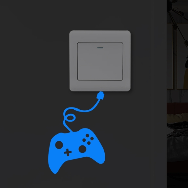 

1set Cartoon Graphic Light Switch Sticker, Blue