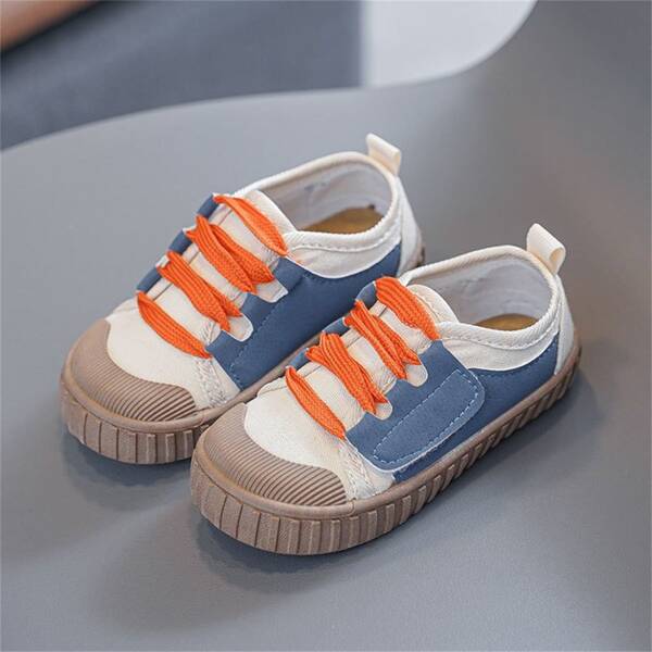 

Toddler Boys Color Block Canvas Shoes, Blue