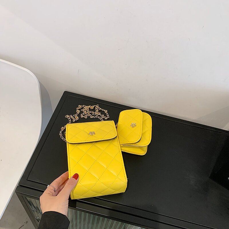 

Chain Crossbody Bag, Yellow