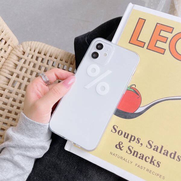 

Percent Sign Clear Phone Case