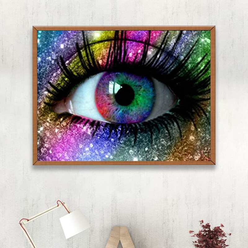 

Eye Print DIY Diamond Painting, Multicolor