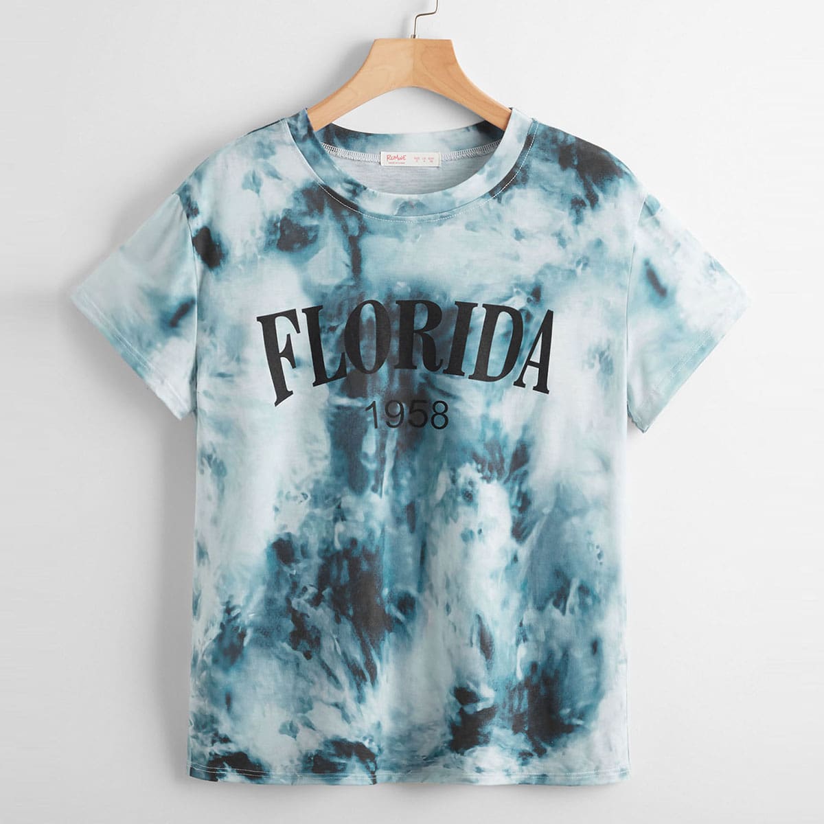 

Letter Tie Dye Tee, Multicolor