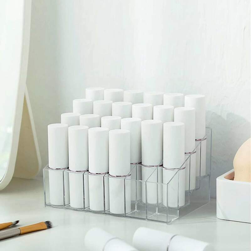 

1pc Clear Lipstick Storage Rack