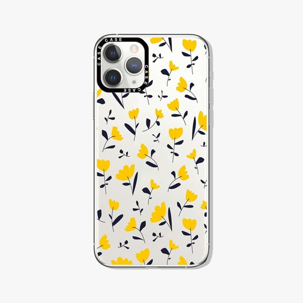

Flower Pattern Phone Case, Clear