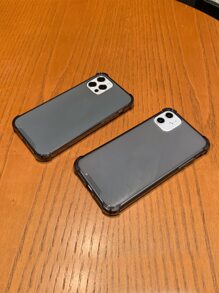 1 个透明手机壳，带四个防摔角和大开口，兼容 iPhone，兼容 iPhone 11、iPhone 13、iPhone 14 Pro Max - 灰色 - 查看 5