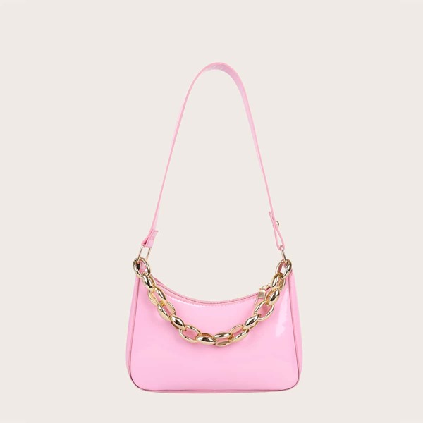 

Girls Chain Decor Shoulder Bag, Pink