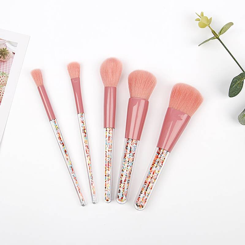 

5pcs Makeup Brush Set, Pink