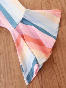 休閒字母嬰兒套裝 - 白色 - 查看 3