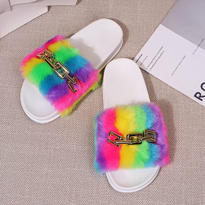 

Chain Decor Sandals, Multicolor