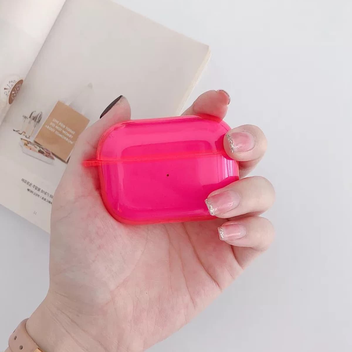 

Solid Airpods Case, Hot pink