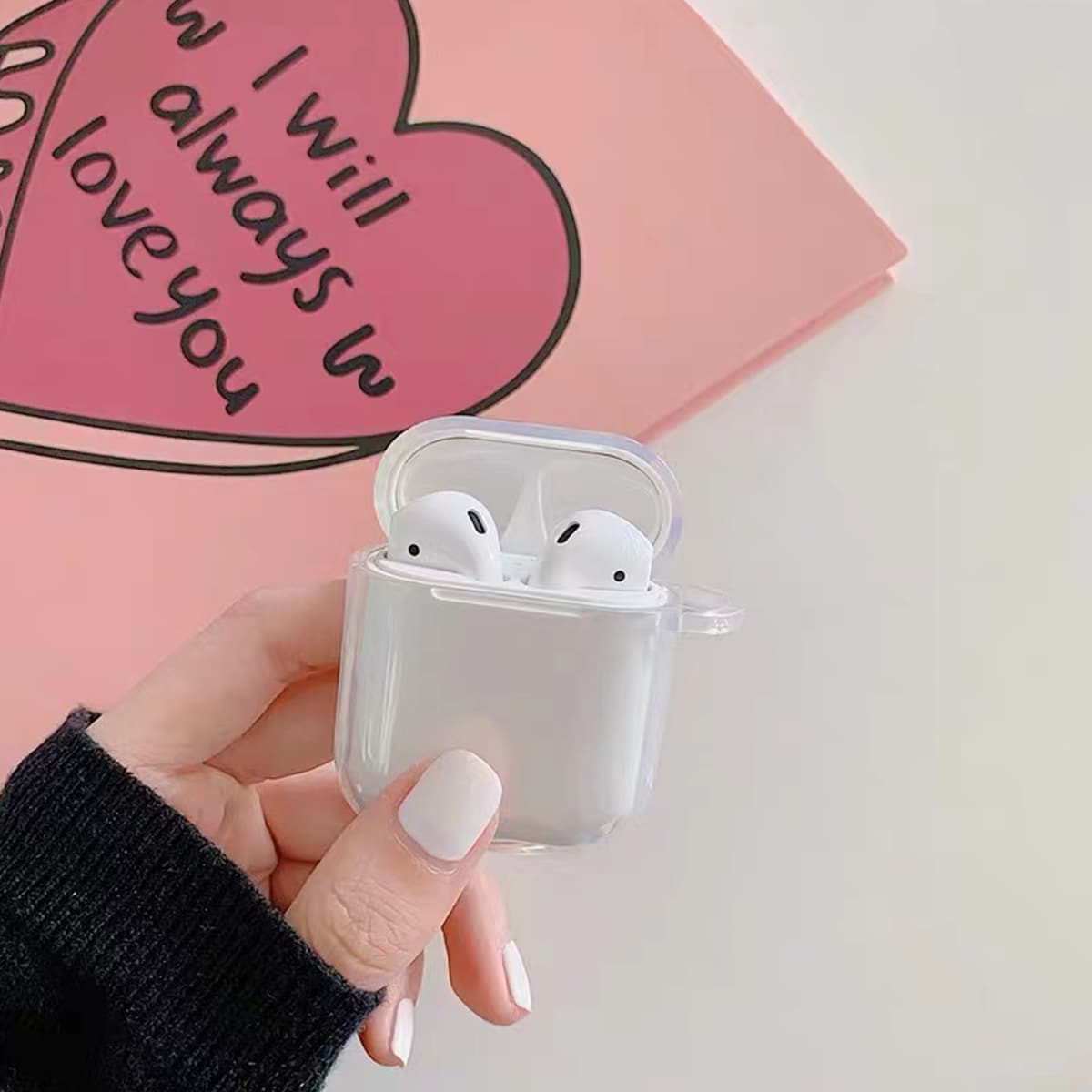 

Solid Clear Airpods Case