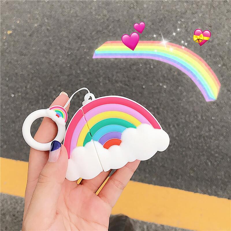 

Rainbow Design Airpods Case, Multicolor