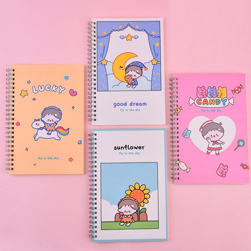 

1pc Random Cartoon Cover Notebook, Multicolor