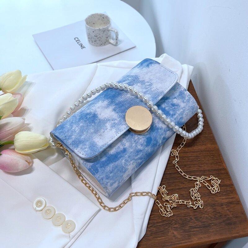

Tie Dye Shoulder Bag, Blue