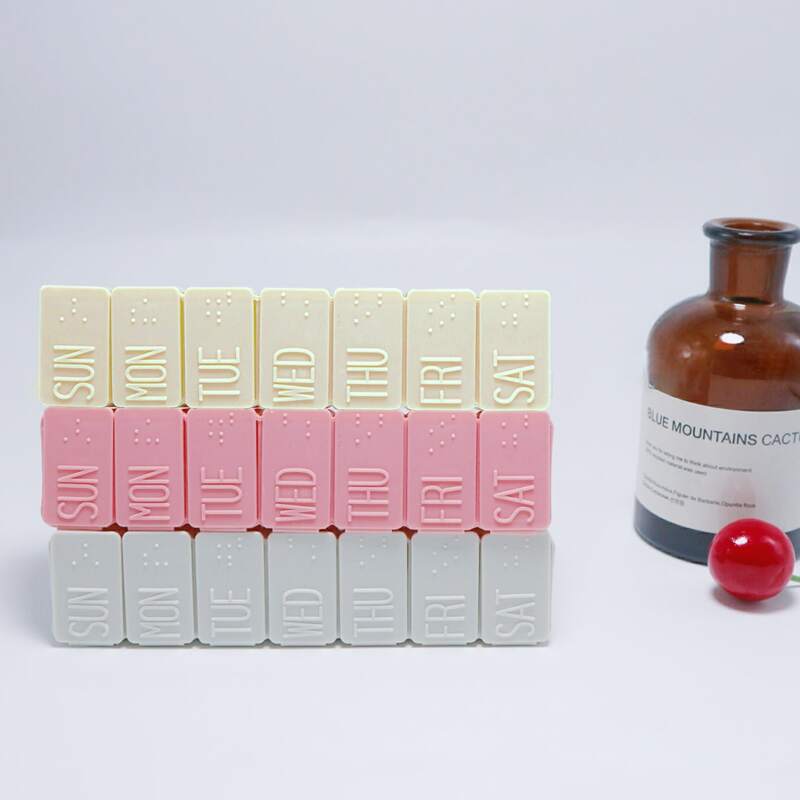 

1pc Random Multi-grid Pill Storage Box, Multicolor