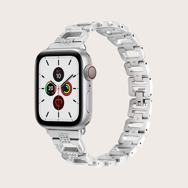 

Rhinestone Watchband For iWatch, Silver