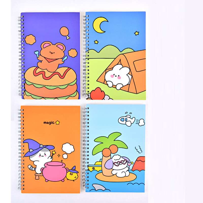 

1pc Random Cartoon Cover Notebook, Multicolor