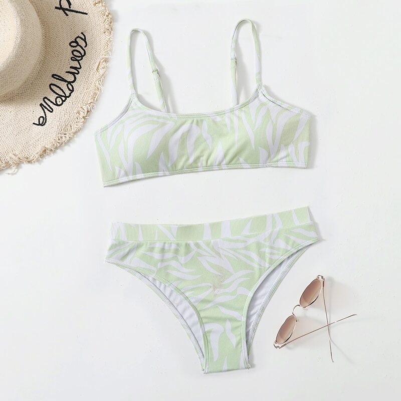 

All Over Print Bikini Swimsuit, Multicolor