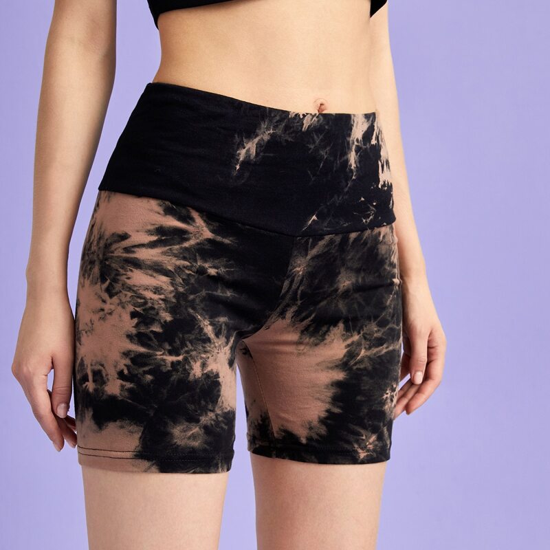 

Tie Dye Biker Shorts, Multicolor