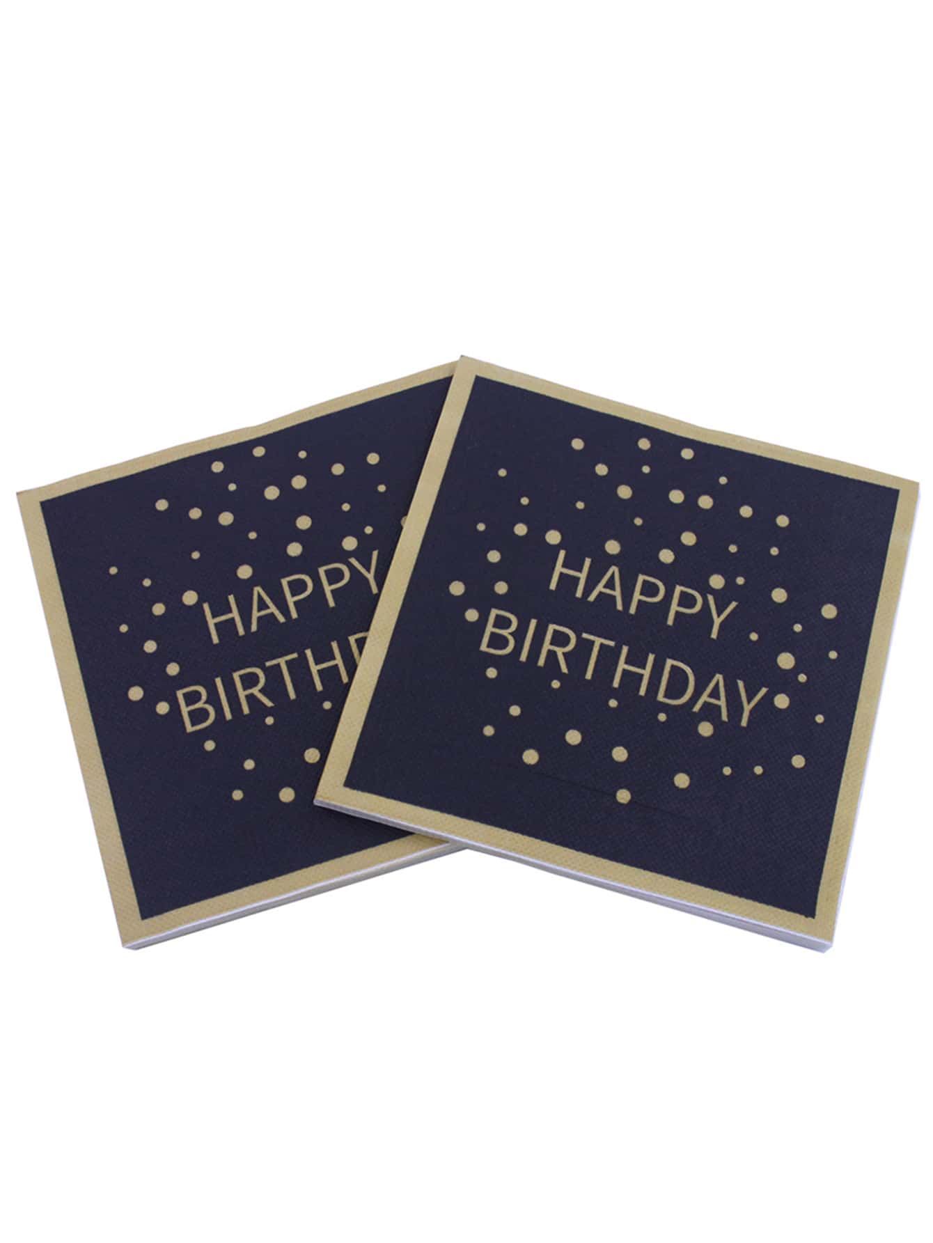 20pcs Birthday Party Disposable Napkin, 2 Layer Paper Napkin For Birthday Party - Multicolor - View 1