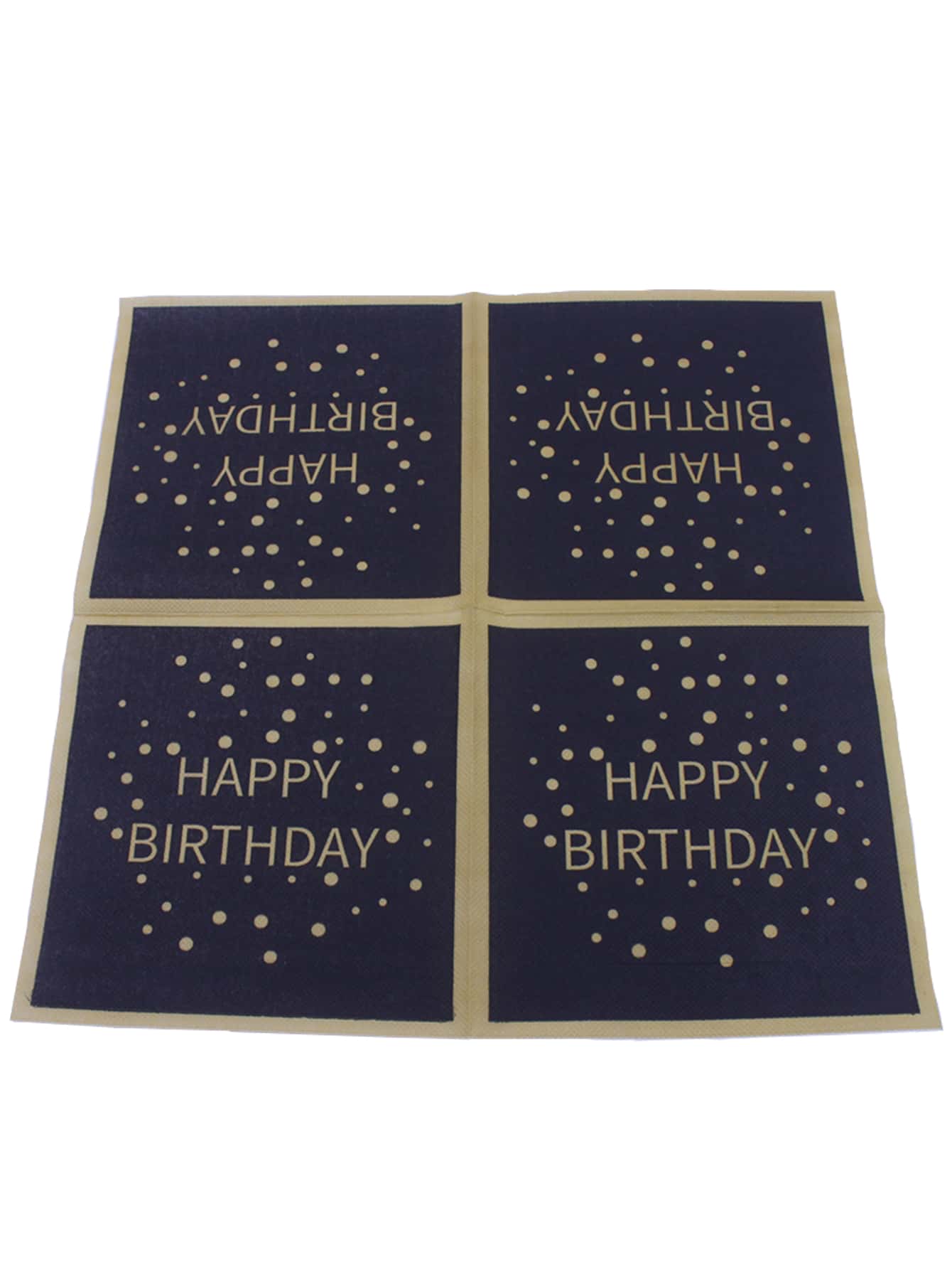 20入組生日派對一次性餐巾2層生日派對餐巾紙 - 彩色 - 查看 5