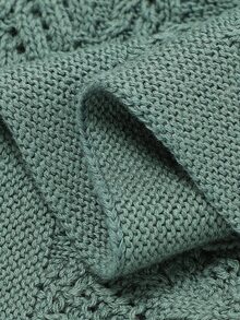 Bebé Manta tejido - Verde Oscuro - Ver 3