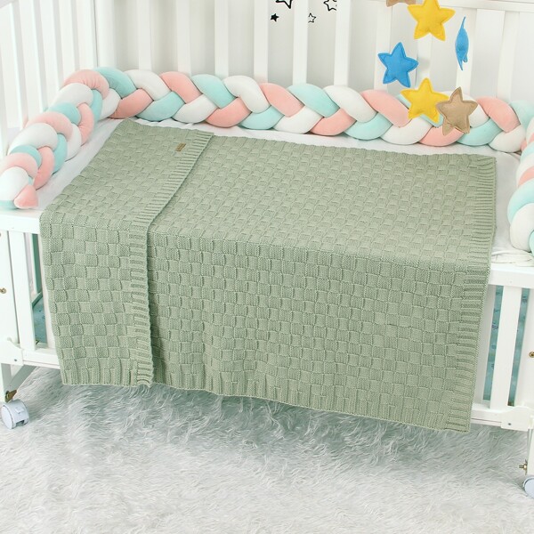 

Baby Knit Blanket, Green